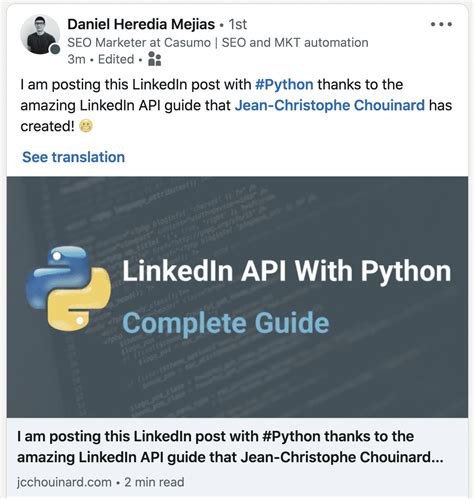 linkedin api python|linkedin sign in api.